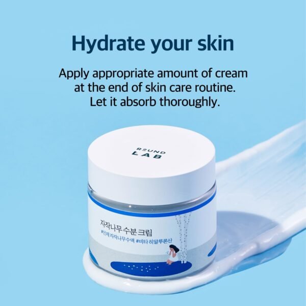 61Yc2xt4MCL._SL1500_.jpg ROUND LAB Birch Juice Moisturizing Cream 2.7 Fl Oz, 48-Hour Deep Hydrating Face Moisturizer with Birch Sap & Vita Hyaluronic Acid for Acne-Prone Skin, Reduces Sebum, Oil, Blackheads, Korean Skin Care
