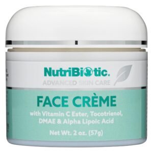 61YpVRlurL._SL1000_.jpg NutriBiotic – Antioxidant Properties Face Cream, 2 Oz with GSE | Deep Moisturizing with Aloe, Botanical Oils, DMAE, Tocotrienols, Vitamin C Ester, Alpha Lipoic Acid | Natural Fragrance | Paraben Free