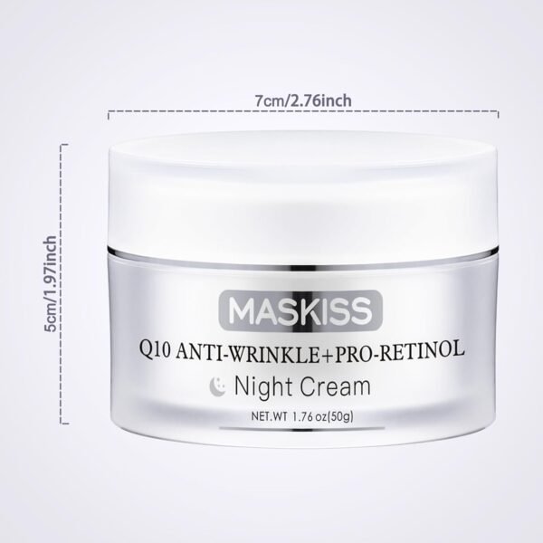 61Z0VywDHlL._SL1500_.jpg Firming Neck Cream & Anti-Wrinkle Night Cream with Coenzyme Q10 + Pro-Retinol, Unscented Skin Firming Neck Cream, Anti Aging Facial Moisturizer for Sensitive Skin, 1.76 Oz Jar