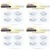 Andrea Two of a Kind False Lashes 53 - Black, Natural Look, Comfortable, Full Volume Fake Eyelashes for Glamorous Eyes, 4 Pack
