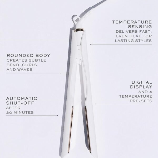 61Z6mXw7ewL._SL1500_.jpg Kristin Ess 3-in-One Professional Titanium Hair Straightener Curler 2 in 1 + Beach Waver Combo for Women with Curly, Frizzy + Thick Hair - 1 1/4 Inch Dual Voltage Flat Iron + Travel Cap - 440 Degree