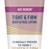 Gold Bond Age Renew Tight & Firm Body & Face Lotion with Proteins & Lipids, Skin Firming Lotion for Women & Men With Aging, Dry Skin, 8 oz.