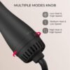 TYMO Hair Dryer Brush Blow Dryer Brush in One, 4 in 1 Ionic Hair Dryer and Styler Volumizer with Oval Titanium Barrel, Hot Air Straightener Brush for Smooth Frizz-Free Blowout, Gold