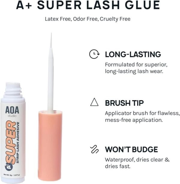 61a9HviudqL._AC_SL1500_.jpg AOA Studio 6 Pairs Alexis Natural Handmade False Eyelashes with Glue and Tweezer Lash Kit Natural Volume Reusable Fake Eyelashes 100 Percent Handmade Cruelty Free