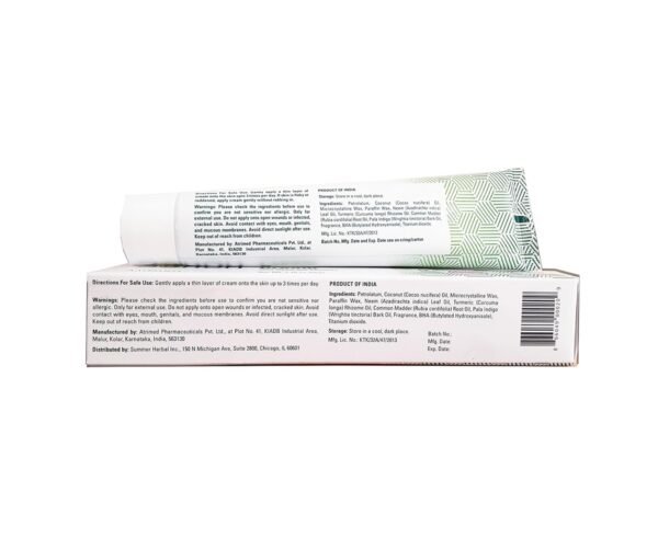 Sorion Cream - Herbal Moisturizer for Dry, Itchy, Flaky Skin with Coconut Oil, Neem, Turmeric and Pala Indigo Plant Skincare