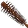 61aKmtDdSlL._SL1500_.jpg Small Round Brush, Wooden Handle White Bristles - 1.3inch Mini Round Hair Brush for Short Hair & Bangs, Non-Slip Grip, Blow Drying Styling Tool for All Hair Type, is Used for Men, Women