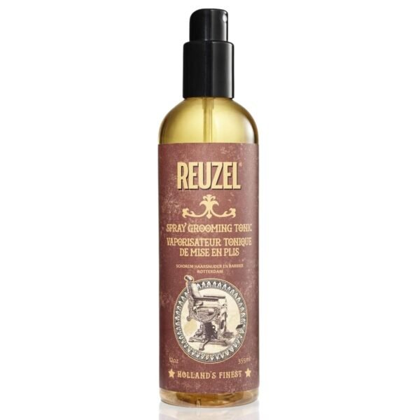 61aaYkQxPL._SL1500_.jpg Reuzel Hairspray Grooming Tonic - Subtle Apple, Peppermint Fragrance - Perfect For Blow Drying - Ideal For Volume, Lift And Texture - Low Shine - Protects Hair From All Thermal Styling