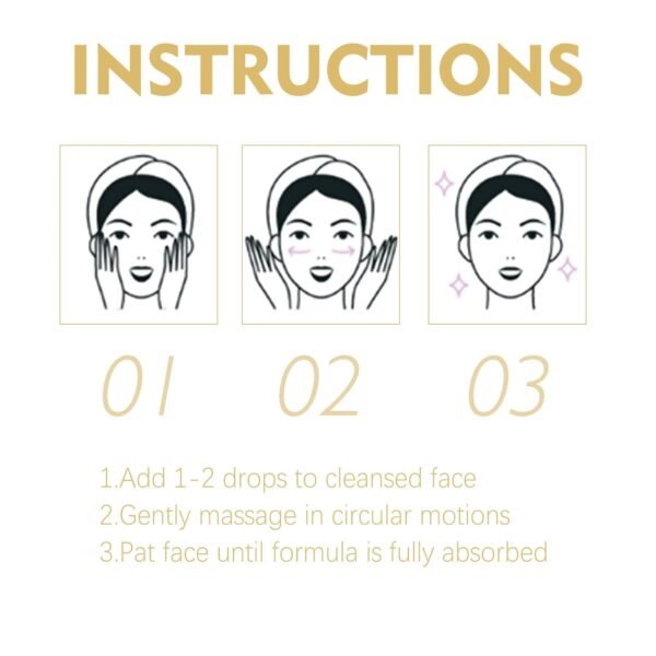 Golden Age Refining Serum, Anti-Aging Serum, Collagen Boost Anti Ageing Essential Serum, Anti-Wrinkle Serum Erase Lines & Wrinkles, Firms Skin for All Skin Types (3pc)