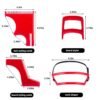 61anaL7PLWL._SL1500_.jpg Beard Hairline Shaping Tool Kit for Men, Beard Shaping Tool Kit Beard Styling Cutting Hairline Grooming Red Plastic Beard Template Set
