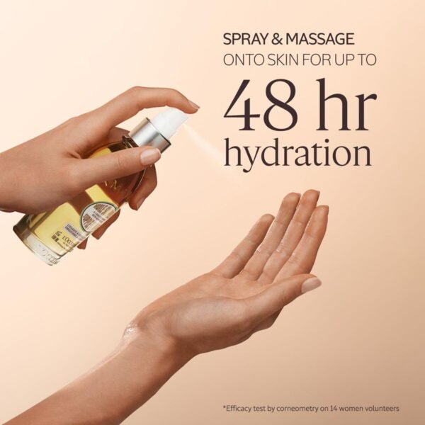 L'Occitane Almond Body Oil, Moisturizes, Nourishes, Hydrates, Softens Dry Skin, Absorbs Fast, Lightweight, Non-Greasy, Luxurious Post-Shower Skincare