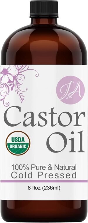 61at9i86myL._AC_SL1486_.jpg Healing Solutions Oils - 8 oz Castor Oil Organic Pure Natural, Cold Pressed, Hexane & Chemical Free Natural Solution, Lash Serum, Stimulates Growth For Hair, Eyelash, Eyebrows, Scalp & Beard - 236ml