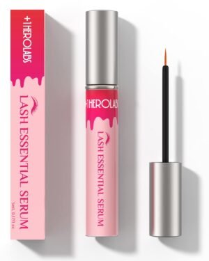 Lash Serum Based On Botanical Formula, Lash Essential Serum For Nourishing Lashes & Brows (5ML, 5-Month Supply) (pink)