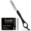 61bOUcyoyhL._SL1500_.jpg Facón Hair Razors for Cutting Hair - Professional Hair Styling Razor Kit with 11 Replacement Blades, Stainless Steel Hair Cutting Tool for Salon & Home, Premium Hair Thinning Texturizing Faether Razor