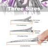61bPxpoSjpS._SL1000_.jpg 60Pcs Metal Styling Duck Billed Hair Clips, Silver Alligator Roller Clips for Women's Long Hair Styling Sectioning and Pin Curls, Bow DIY, with Case