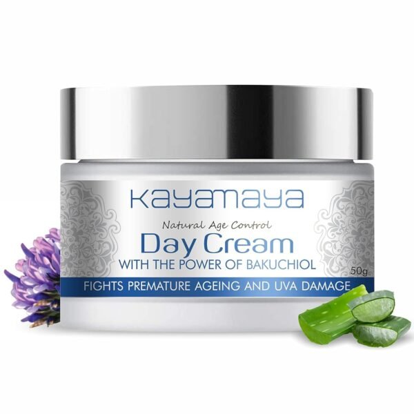 Natural Age Control Day Face Cream for Women & Men| With Bakuchiol (Natural Retinol)| Age Control Face Cream | Reduces Fine Lines & Wrinkles & Gives Sun Protection| Anti-Ageing Cream, 50g