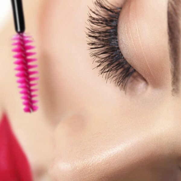 61bpViWmLUL._SL1000_.jpg G2PLUS 100PCS Disposable Eyelash Brushes, Rose Mascara Wands Applicator Makeup Kits, Eyelash Spoolies Brushes for Eyelash Extensions and Eyebrows