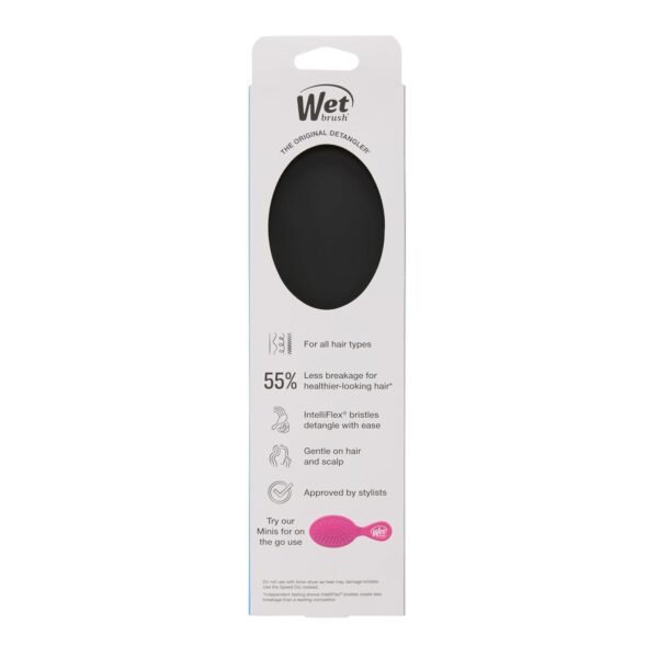 61bs-8ghNOL._SL1500_.jpg Wet Brush Original Detangler Hair Brush, Black Frost - Ultra-Soft IntelliFlex Bristles - Detangling Brush Glides Through Tangles For All Hair Types (Wet Dry & Damaged Hair) - Women & Men