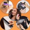 10Pcs Natural Hair Detangling Brush Set with Sleep Bonnet for Curly, Afro, African Black 3a to 4c Hair - Faster Detangling on Wash Days