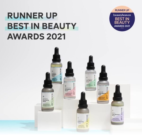 BOOST LAB Vitamin C Brightening Serum for Men & Women Radiant Skin & Face– Evens Skin Tone, Clear Dark Facial Spots- Simple, Pure & Potent- Paraben, Sulphate, Fragrance & Cruelty Free- 30 ml (1 fl oz)