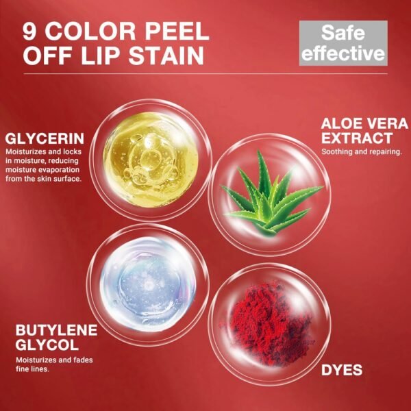 61ce0dCOSDL._SL1000_.jpg evpct Lip Tains Peel off, Peel off Lip Liner Tattoo Lip Stain Tint Gloss Marker Makeup, Long Lasting Waterproof 24 Hours Matte Finish Transfer-proof Pigmented Color Stay Lipsticks, 125 Nude Pink