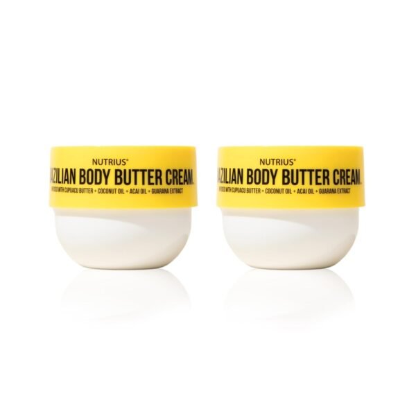 Nutrius | Brazilian Body Butter Cream 2-Pack | Smooth, Fast-Absorbing, Non-Greasy | Infused With Cupuacu Butter