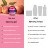 intensive tanning gel peach, tanning gel for outdoor sun, 200g