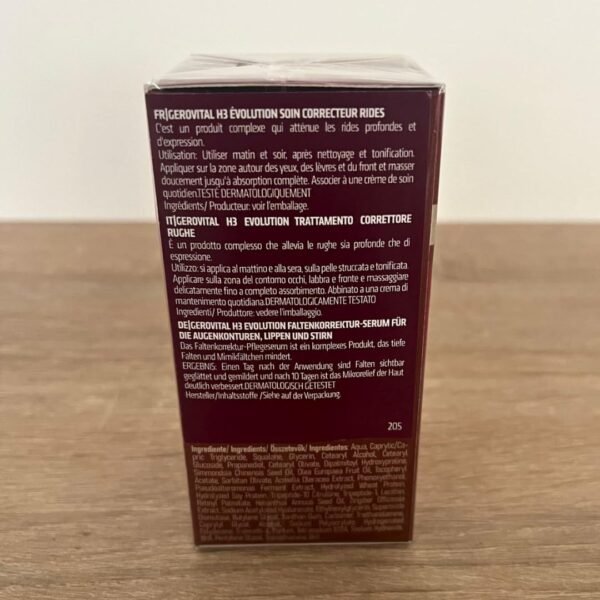 GEROVITAL EVOLUTION Anti-Wrinkle Serum for Eyes, Lips and Forehead Area with Hyaluronic Acid, Vitamin A and E, Reduces Deep Wrinkles, Improves Skin Elasticity, ‎15 ml