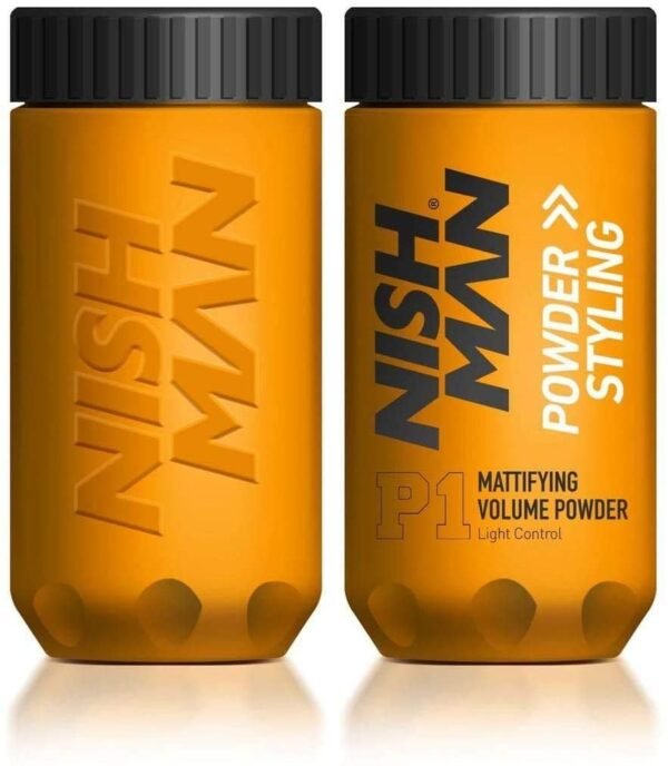 NISHMAN Hair Styling Powder P1 - Mattifying Volume Light Control 20g + 20g - Maximum Volume Boost and Texture - Perfect Hair Styling Powder for Flexible Hold and Matte Finish