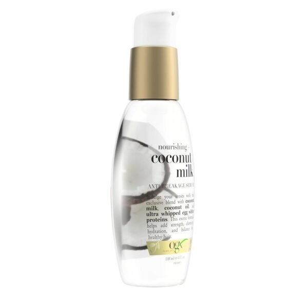 OGX Nourishing + Coconut Milk Anti-Breakage Serum, 4 Fl Oz