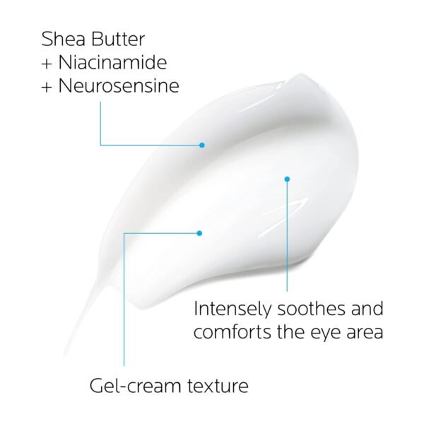 La Roche-Posay Toleriane Dermallergo Eye Cream Soothing Repair Moisturizer, Soothes and Comforts Sensitive Skin, Allergy Tested, Fragrance Free, Alcohol Free, Formerly Toleriane Ultra Eyes