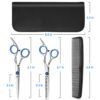 61eHVx8HnaL._SL1000_.jpg Hair Cutting Scissors Kits, 10 Pcs Stainless Steel Hairdressing Shears Set Professional Thinning Scissors For Barber/Salon/Home/Men/Women/Kids/Adults Shear Sets