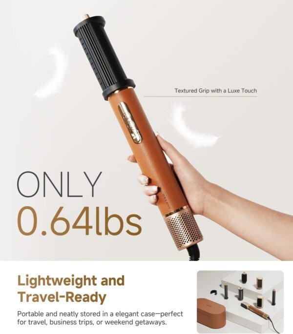 61eNEezJgL._AC_SL1500_.jpg DREAME AirStyle Pro 7-in-1 Hair Styler & High Speed Dryer | Magnetic Attachments for Curling, Smoothing, Volumizing | Fast Drying, Frizz Control, Cool Shot | Luxury Leather Package