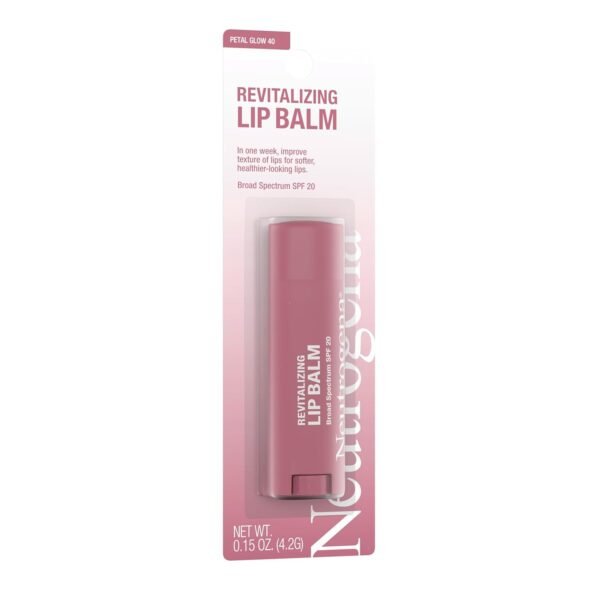 61eWU5IPHDL._SL1500_.jpg Neutrogena Revitalizing Tinted Lip Balm Broad Spectrum SPF 20 Sunscreen, Moisturizing Lip Balm with a Sheer Tint for Softer, Smoother, Healthier-Looking Lips, Sheer Petal Glow 40, .15 oz