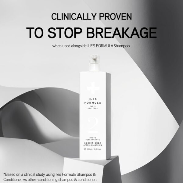 ILES FORMULA Hair Conditioner – Weightless, No Residue, Stops Breakage & Split Ends w/Tucuma Butter, Pracaxi Seed & Vitamins - Transforms Damaged Hair to Lustrous Texture, 34 Fl Oz (1L)