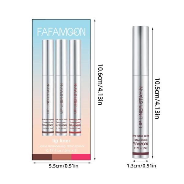 61fEJ7hmLgL._SL1500_.jpg BONNIE CHOICE 3 Colors Peel Off Matte Lip Liner Stain, Long Lasting Natural Peel Off Tattoo Lip Stain, Waterproof Non-Stick Cup Lip Tint Peel Off Lip Gloss, Lip Makeup Gifts for Women (3pcs/Set B)