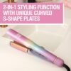 61fFDDvC6VL._SL1024_.jpg CHI Vibes Wave On Multifunctional Waver, Curling Iron Creates Long-Lasting Frizz-Free, Crimp-Style Waves & Loose Beachy Curls for All Hair Types