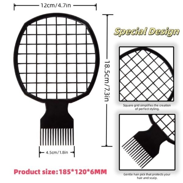 61fvbcgHWpL._SL1000_.jpg Upgraded Hair Twist Comb Hair Sponge Brush and Metal Afro Hair Pick Comb Set for Black Men Women Curls, 2 In 1 Afro Hair Coil Pick Combs Curl Brush (2 Pcs)