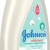 Johnson's CottonTouch Newborn Baby Body Wash & Shampoo, Gentle & Tear-Free, Made with Real Cotton, Gently Washes Away Dirt & Germs, Sulfate- & Paraben-Free for Sensitive Skin, 13.6 fl. oz
