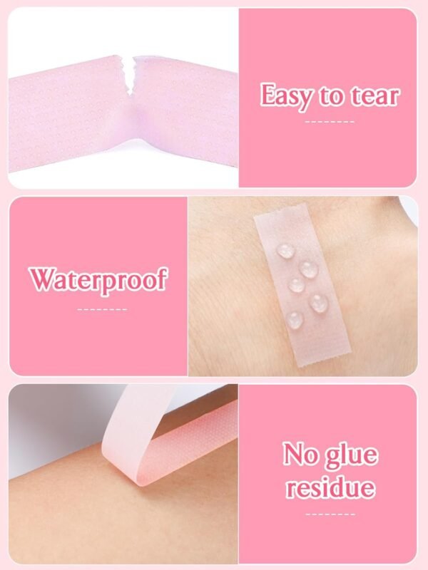 61gIWuj5flL._SL1500_.jpg TEOYALL PE Lash Tapes, 5 Rolls Adhesive Micropore Breathable Pink Eyelash Extension Tapes Lash Extensions Supplies - 9 meter/10 Yard Each Roll (5 Rolls)