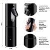 61gkhDNuiBL._SL1500_.jpg 4pcs Curly Hair Brush Set for Adult & Kids Wet or Dry, Detangling Brush for 3/4ABC Hair with Detangler Spray Bottle & Wide Tooth Comb (3+1, Black)