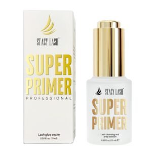 61gn4zNi5SL._SL1500_.jpg Stacy Lash Primer for Lash Extensions | Super Primer/Cleanser 15ml | Eyelash Extension Primer | Protein Oil Remover | Increase Adhesive Bonding Power Retention | Professional Lash Supplies