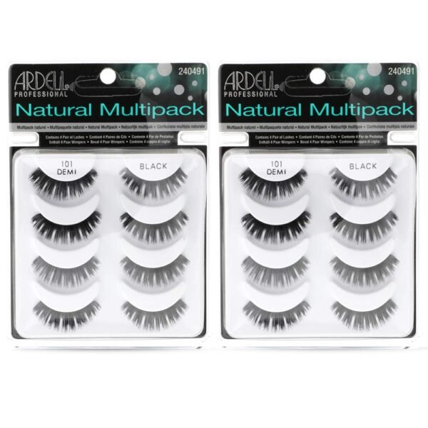 61hRllmVc4L._SL1000_.jpg Ardell Natural Lashes Multipack, Demi Wispies #101 - Black, Lightweight, Natural Looking False Eyelashes, 2 Pack