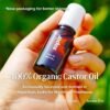 61hS2MlIKQL._AC_SL1000_.jpg Castor Oil Roller Glass Bottle for Eyebrow, Eyelashes, Skin, Lips - Certified Organic 100% Pure Castor Oil, Cold Pressed, Hexane Free, Unrefined - Vegan, Mess Free Roll On Application, Single-Origin