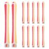12Pcs Perm Kit - Hair Rollers for Wavy Styling, Perm Rods, Colored Styling Tools - Red