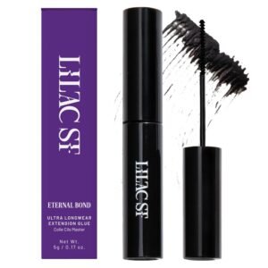61hg2S0L3sL._SL1500_.jpg Lilac St - Eternal Bond (Black) - Lash Cluster Glue - Quick Dry Formula - Mini Mascara Wand Applicator - Strong & Flexible Hold - Waterproof - Sensitive Eyes Safe - Cruelty Free, Vegan, Women Founded