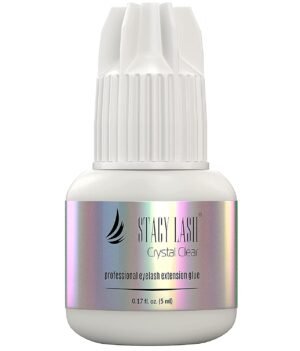 61hqz3lt48L._SL1500_.jpg Crystal Clear Eyelash Extension Glue Stacy Lash (0.17fl.oz/5ml)/1 Sec Drying Time/Retention – 8 Weeks/Transparent Adhesive/Professional Supplies