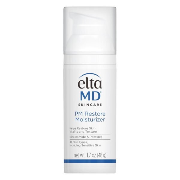 61iESa5mgL._SL1500_.jpg EltaMD PM Restore Face Moisturizer, Night Moisturizer for Face, Restores Skin Elasticity and Vitality Overnight, Safe For All Skin Types