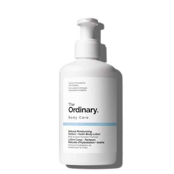 The Ordinary Natural Moisturizing Factors + Inulin Body Lotion, Lightweight Hydration for All-Day Moisture & Skin Barrier Support, 8.1 Fl Oz