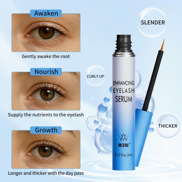 Lash Serum 4ml Nourishing Eyelash Serum Gentle Moisturizing Lash Serum for Thick Long Natural Eyelashes No Irritating