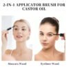 61iedOD1KNL._SL1500_.jpg 2pack Empty Mascara Tubes, Dual 2-in-1 Mascara Wand and Eyeliner Tube for Castor Oil, Eyelash Serum, Eyebrow Growth Oil - Travel Empty mascaras Bottles with Brush & 2 Funnel DIY Skin Care Essentials
